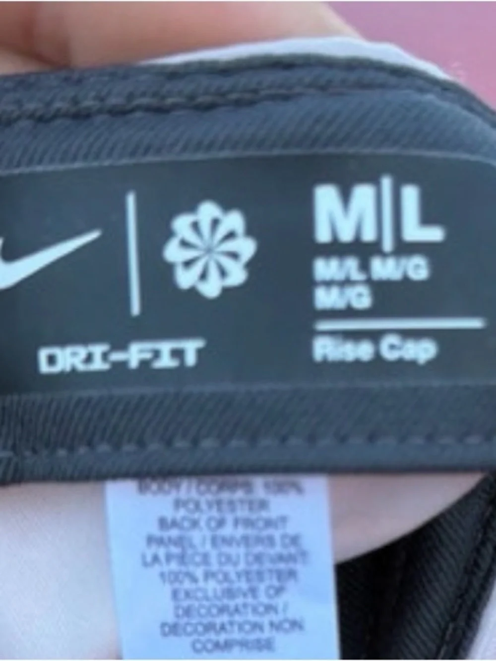 Nike Black Dri-FIT Cap with White Branding